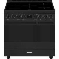 SMEG C92IPN2 90 cm Electric Induction Pyrolytic Range Cooker - Black, Black