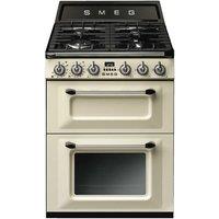 SMEG TR62P 60 cm Victoria Dual Fuel Cooker - Cream, Cream