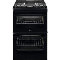 AEG CGX1130ACB 55 cm Gas Cooker - Black, Black