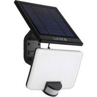 LUCECO LEXSF15B40-01 Solar LED Floodlight with PIR Motion Sensor - Black