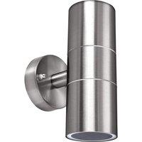 LUCECO PIR Decorative Outdoor LED Wall Light - Stainless Steel, Stainless Steel
