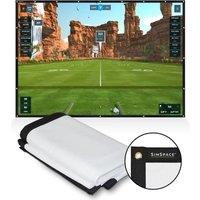 SIMSPACE SIM025 Double Sided Impact Screen - 9'4", White,Black