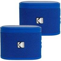 KODAK SoundBrix Portable Bluetooth Speaker - Backstage Blue, Set of 2, Blue