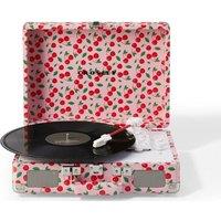 Crosley Cruiser Plus Belt Drive Bluetooth Turntable - Retro Cherry, Patterned