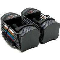 POWERBLOCK Sport 24 Dumbbells - Set of 2, Grey, Silver/Grey