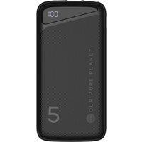 OUR PURE PLANET 5000 mAh Portable Power Bank - Black, Black