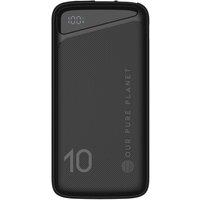 OUR PURE PLANET 10000 mAh Portable Power Bank - Black, Black