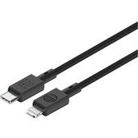 OUR PURE PLANET OPP080 Braided USB Type-C to Lightning Cable - 1 m, Black, White