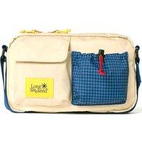 Long Weekend Santa Fe Shoulder Camera Bag - Beige & Blue, Blue,Cream