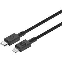 OUR PURE PLANET OPP073 Braided USB Type-C to Lightning Cable - 2 m, Black, Black