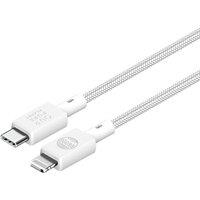 OUR PURE PLANET OPP069 Braided USB Type-C to Lightning Cable - 2 m, White, White