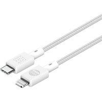 OUR PURE PLANET OPP076 Braided USB Type-C to Lightning Cable - 1 m, White, White
