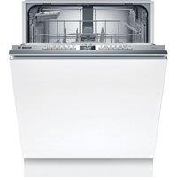Bosch Series 4 SMH4HTX11G Full-size Fully Integrated WiFi-enabled Dishwasher, Silver/Grey