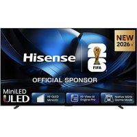 HISENSE U7S 100" Mini LED 4K 144Hz Smart AI TV with Freely - 100U7STUK, Black,Silver/Grey