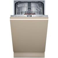 NEFF N50 S875HKX32G Slimline Fully Integrated WiFi-enabled Dishwasher, Silver/Grey