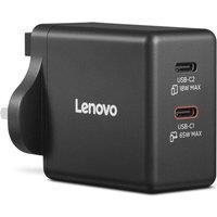 LENOVO Dual GaN 65 W USB Type-C Power Adapter - Black