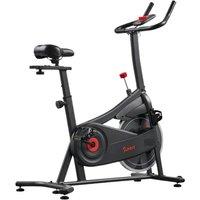 SUNNY HEALTH SF-B124066 Active 100 Smart Bluetooth Exercise Bike - Black, Black,Red