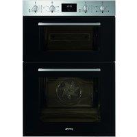 SMEG Cucina DOSF400B Electric Double Oven - Black, Black