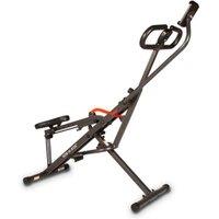SUNNY HEALTH Smart Upright Row-N-Ride Squat Assist Trainer Machine - Black, Black,Red