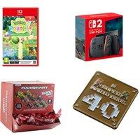 Nintendo Switch 2, Pokmon Pokopia, Super Mario Bros 40th Anniversary Keychain & Mario Kart Backpack Buddies Bundle