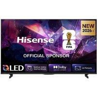 65 Hisense E7S PRO QLED 4K HDR Smart TV with Freely - 65E7STUK PRO, Black,Silver/Grey