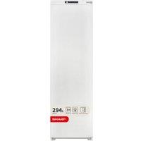 SHARP SJ-LE300E01X-EN Integrated Tall Larder Fridge - Sliding Hinge, White