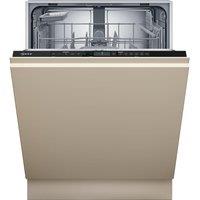 NEFF N30 S153HKX06G Full-size Fully Integrated WiFi-enabled Dishwasher, Silver/Grey