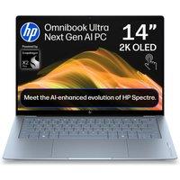 HP OmniBook Ultra 14" Laptop - Snapdragon X2 Plus, 1 TB SSD, Stone Blue, Blue