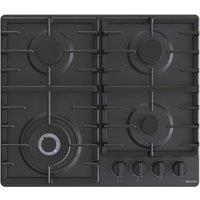 HISENSE GM663BHF 60 cm Gas Hob - Black, Black