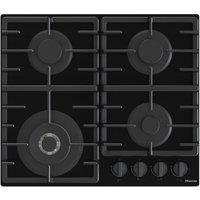 HISENSE GG663BHF 60 cm Gas Hob - Black, Black