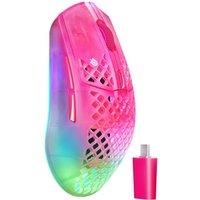 STEELSERIES Aerox 3 Gen 2 RGB Wireless Optical Gaming Mouse - Magenta Haze, Pink