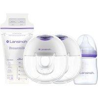 LANSINOH Wearable Double Electric Breast Pump Kit - White
