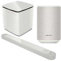Bose Lifestyle Ultra Soundbar, Subwoofer & Wireless Multi-room Speaker Bundle with Amazon Alexa - White, White