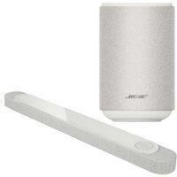 Bose Lifestyle Ultra Soundbar & Lifestyle Ultra Wireless Multi-room Speaker Bundle with Amazon Alexa - White, White