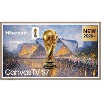 65" HISENSE Canvas S7S QLED 4K Smart TV with Freely & Art Mode - 65S7STUK, Black