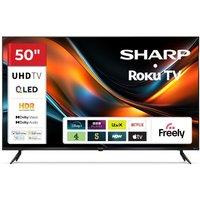 50" SHARP 4T-C50HJ6725K Smart 4K Ultra HD HDR QLED TV, Black