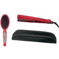 REVLON Ultra Straight and Smooth Styler Set - Red & Black, Red,Black