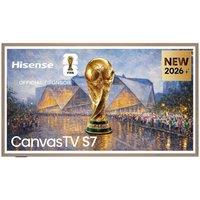 55 HISENSE Canvas S7S QLED 4K Smart TV with Freely & Art Mode - 55S7STUK, Black