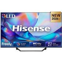HISENSE A7S QLED 4K Smart AI TV with Freely - 43A7STUK, Black