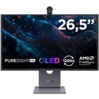 Lenovo Yoga Pro 27UD-10 4K 26.5" Ultra HD QD-OLED Monitor - Grey, Silver/Grey