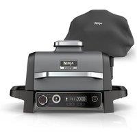 NINJA Woodfire OG703UK Outdoor Electric BBQ Grill & Smoker with Cover - Black