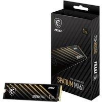 MSI Spatium M461 M.2 Internal SSD 1 TB, Black