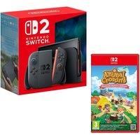 Nintendo Switch 2 with Animal Crossing: New Horizons Bundle, Black
