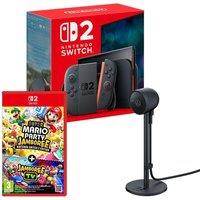 Nintendo Switch 2, Super Mario Party Jamboree Jamboree TV & Camera Bundle, Black