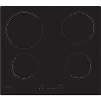 CANDY CH64CCB/4U Electric Ceramic Hob - Black, Black