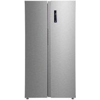LOGIK LSBSX26 American-Style Fridge Freezer - Inox, Silver/Grey
