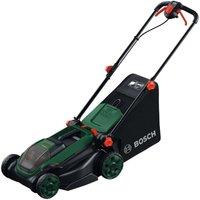 BOSCH Rotak 18V2-38 Cordless Rotary Lawn Mower - Green & Black, Black,Green