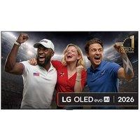 77" LG G6 OLED AI 4K HDR Smart TV 2026 (Wall Mount Version) - OLED77G64LW, Silver/Grey
