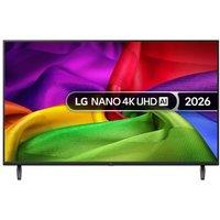 LG NU80 LED 4K HDR Smart TV 2026 - 43NU800B6LC, Black