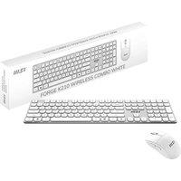 Msi FORGE K210 Wireless Gaming Keyboard & Mouse Set - White, White
